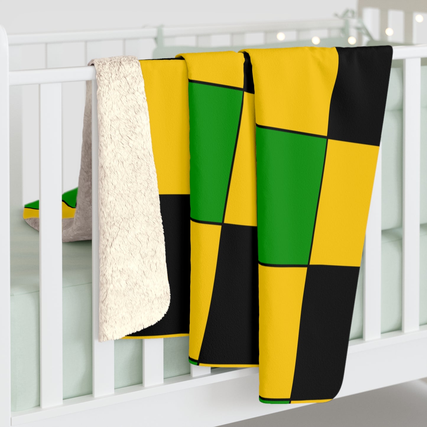 Jamaica Retro Check Blanket Throw