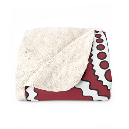 Latvia Retro Paisley Blanket Throw