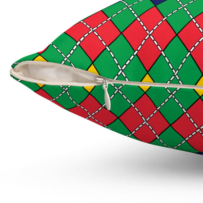 Mauritius Retro Argyle Cushion Pillow