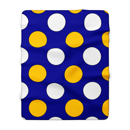 Bosnia And Herzegovina Retro Polka Dots Blanket Throw