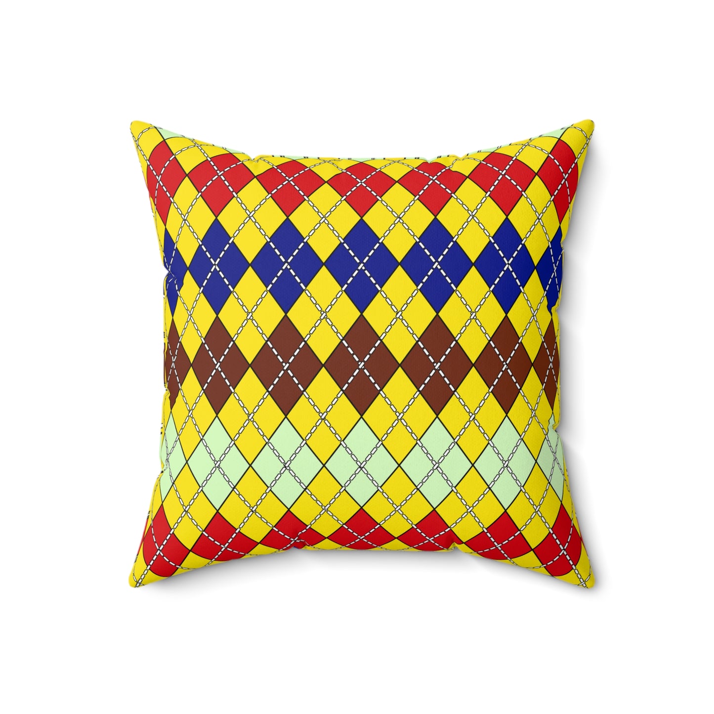 Ecuador Retro Argyle Cushion Pillow