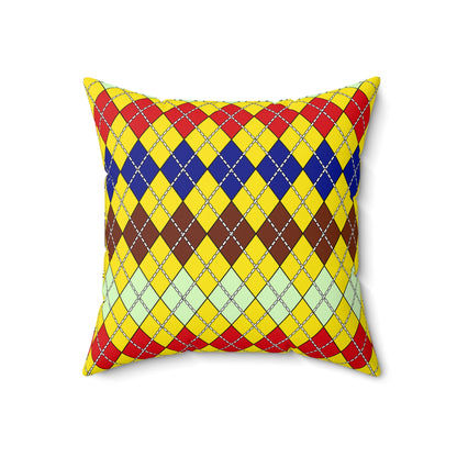 Ecuador Retro Argyle Cushion Pillow