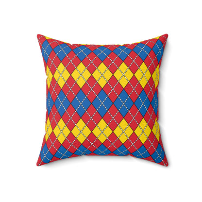 Mongolia Retro Argyle Cushion Pillow