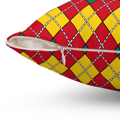 Grenada Retro Argyle Cushion Pillow