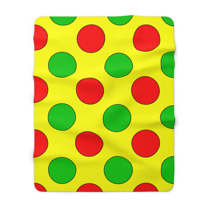 Congo Retro Polka Dots Blanket Throw