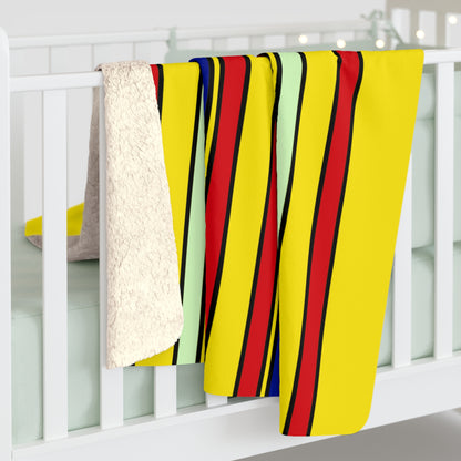 Ecuador Retro Stripes Blanket Throw