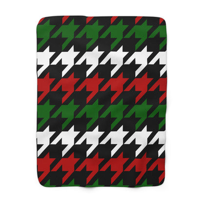 Kenya Retro Houndstooth Blanket Throw
