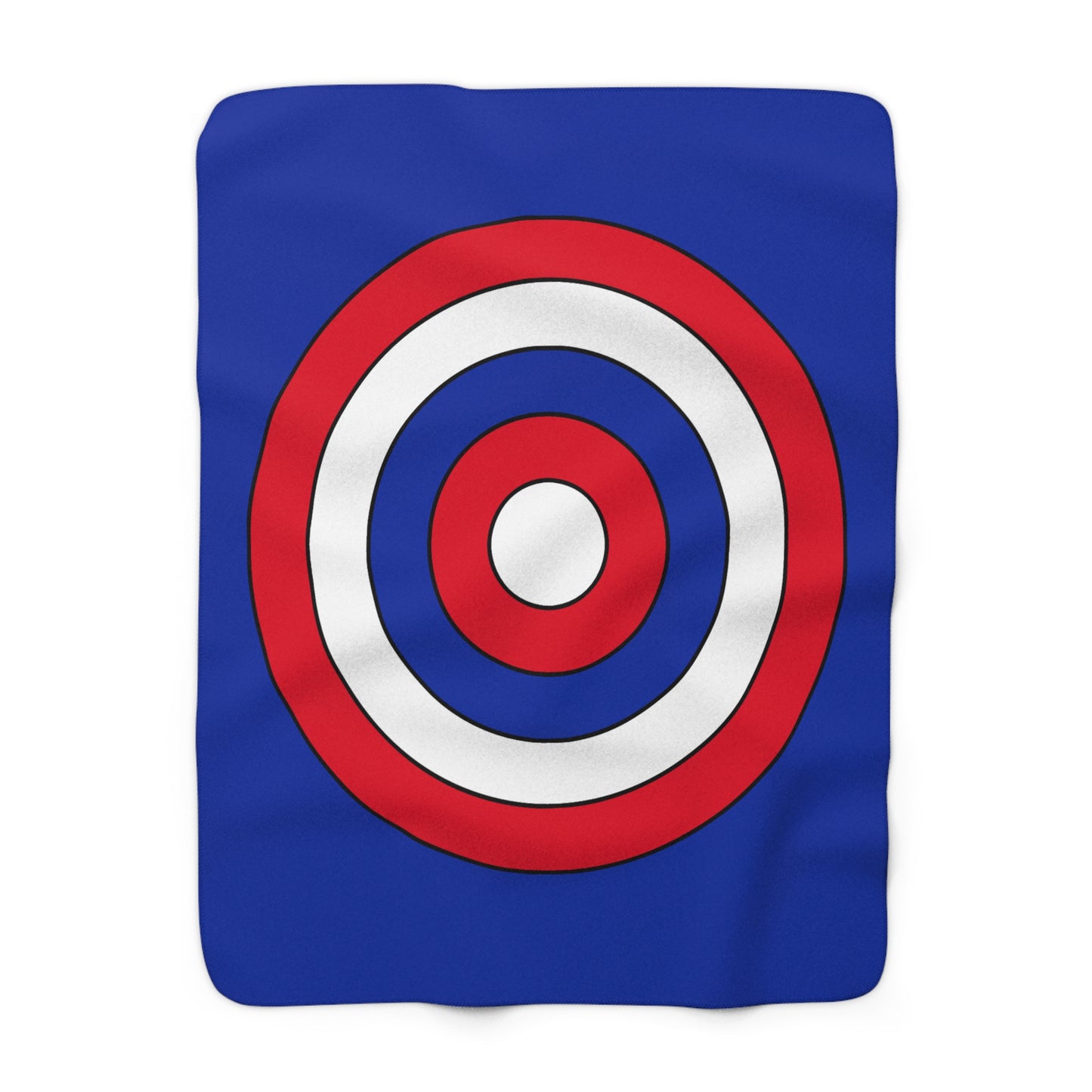 Cambodia Retro Target Blanket Throw