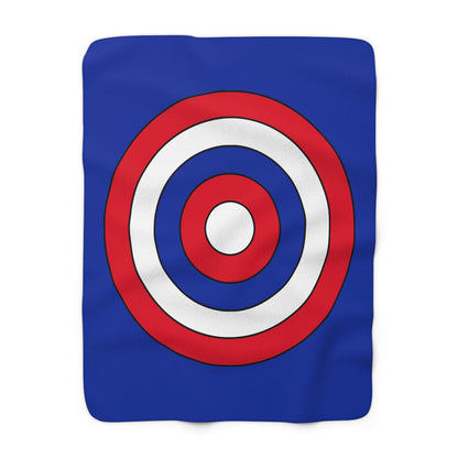 Cambodia Retro Target Blanket Throw