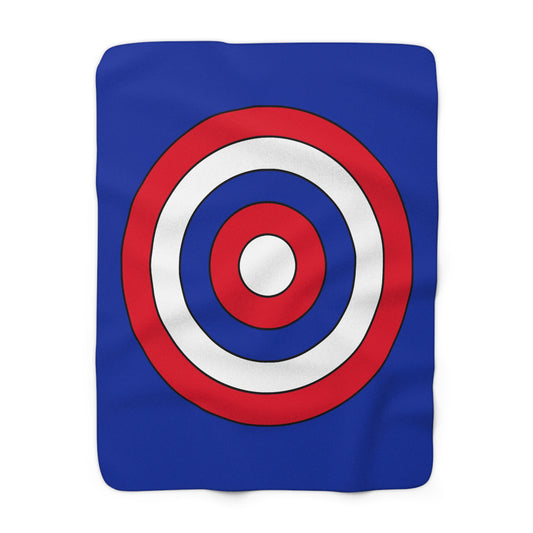 Cambodia Retro Target Blanket Throw