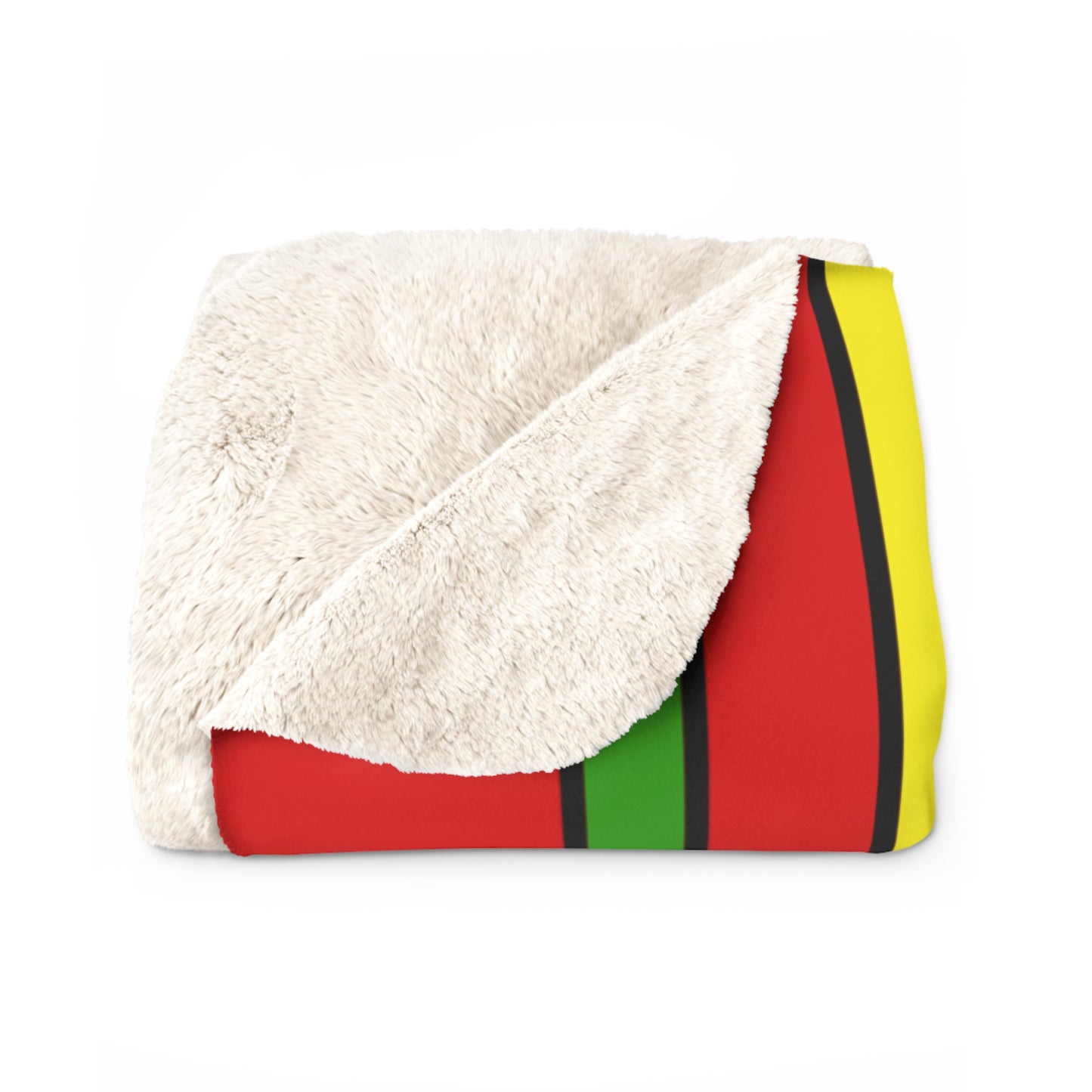 Burkina Faso Retro Stripes Blanket Throw