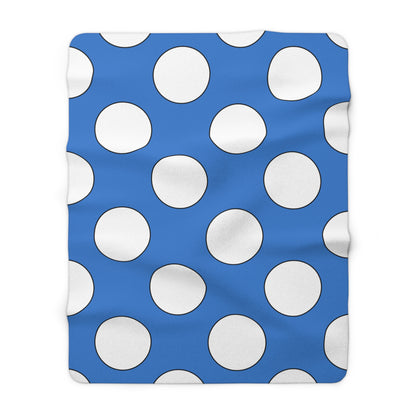 Antarctica Retro Polka Dots Blanket Throw