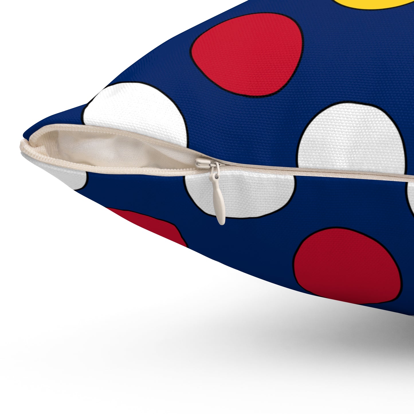 Turks And Caicos Islands Retro Polka Dots Cushion Pillow