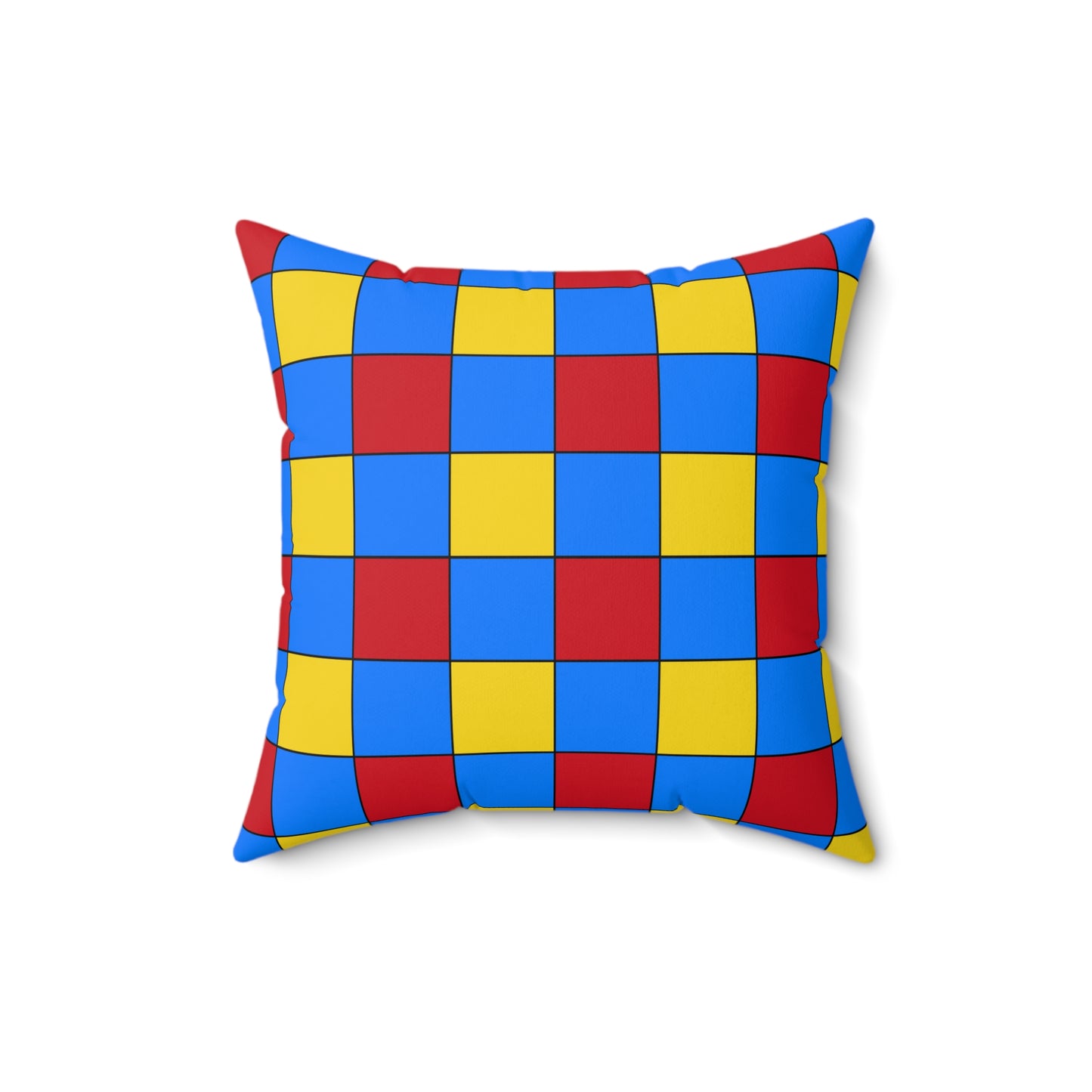 Democratic Republic of the Congo Retro Check Cushion Pillow