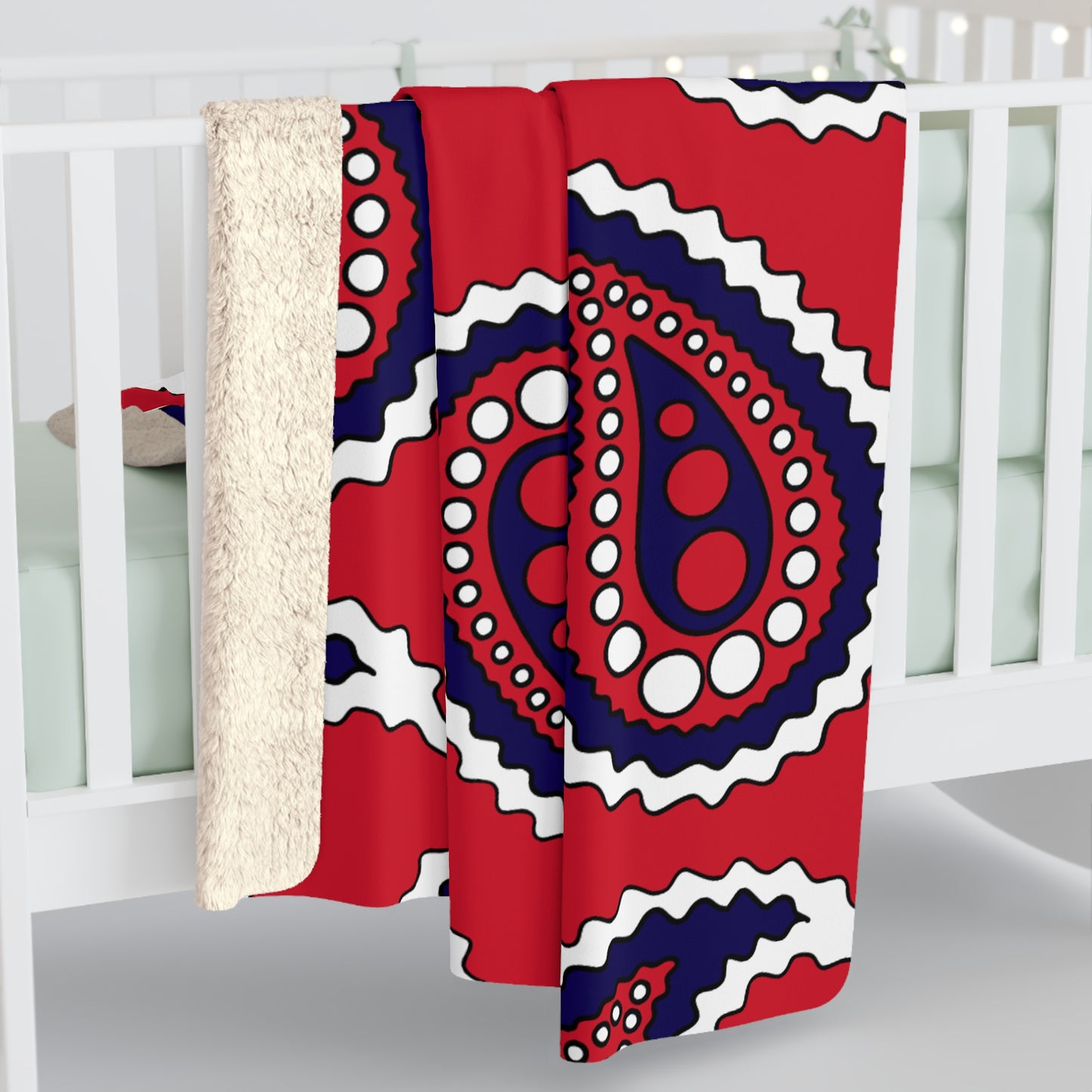 Bermuda Retro Paisley Blanket Throw
