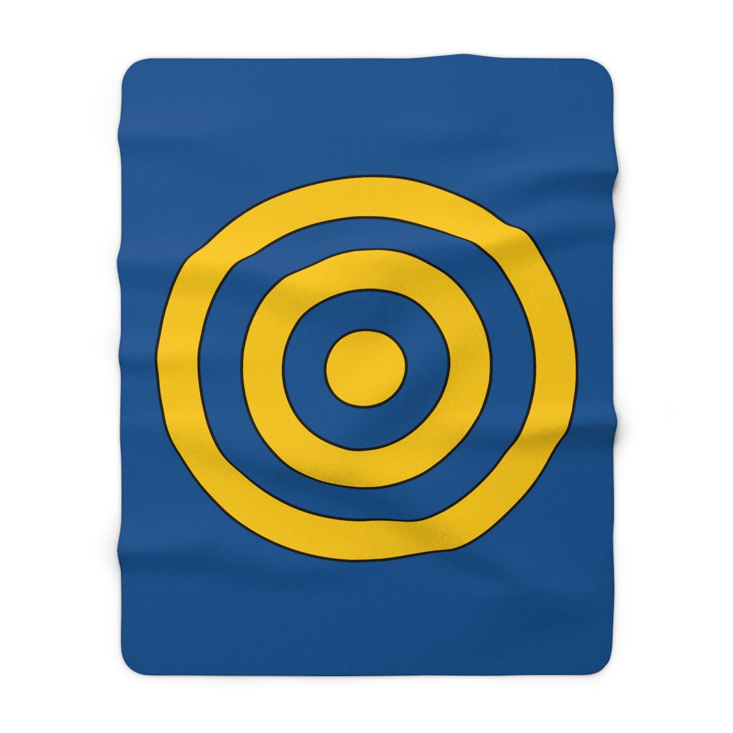 Sweden Retro Target Blanket Throw