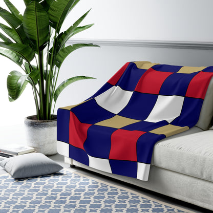 Saint Helena Retro Check Blanket Throw