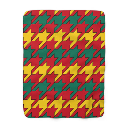 Grenada Retro Houndstooth Blanket Throw