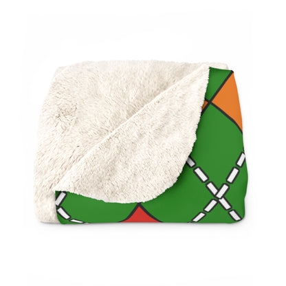 Zambia Retro Argyle Blanket Throw