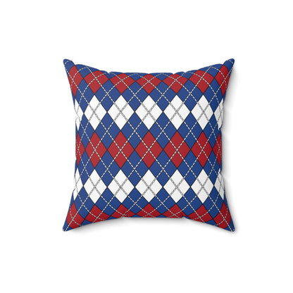 Caribbean Netherlands Retro Argyle Cushion Pillow