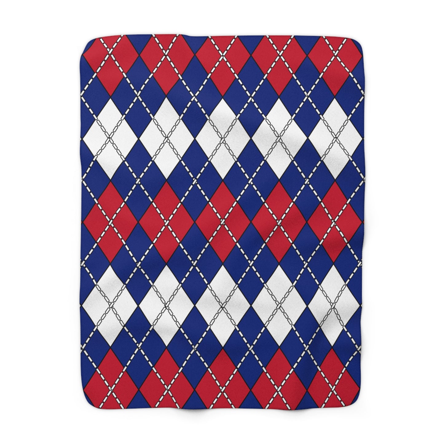 New Zealand Retro Argyle Blanket Throw