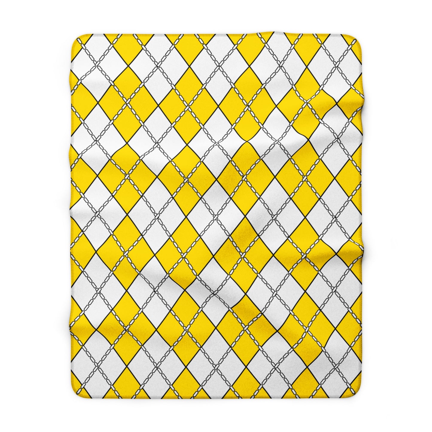 Vatican City Retro Argyle Blanket Throw