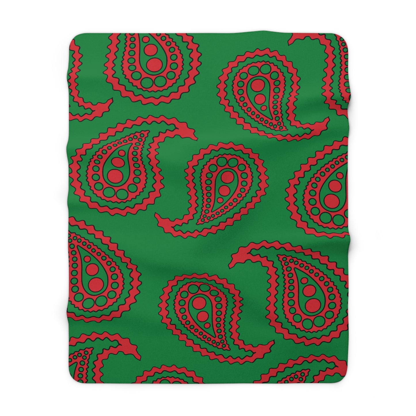 Turkmenistan Retro Paisley Blanket Throw