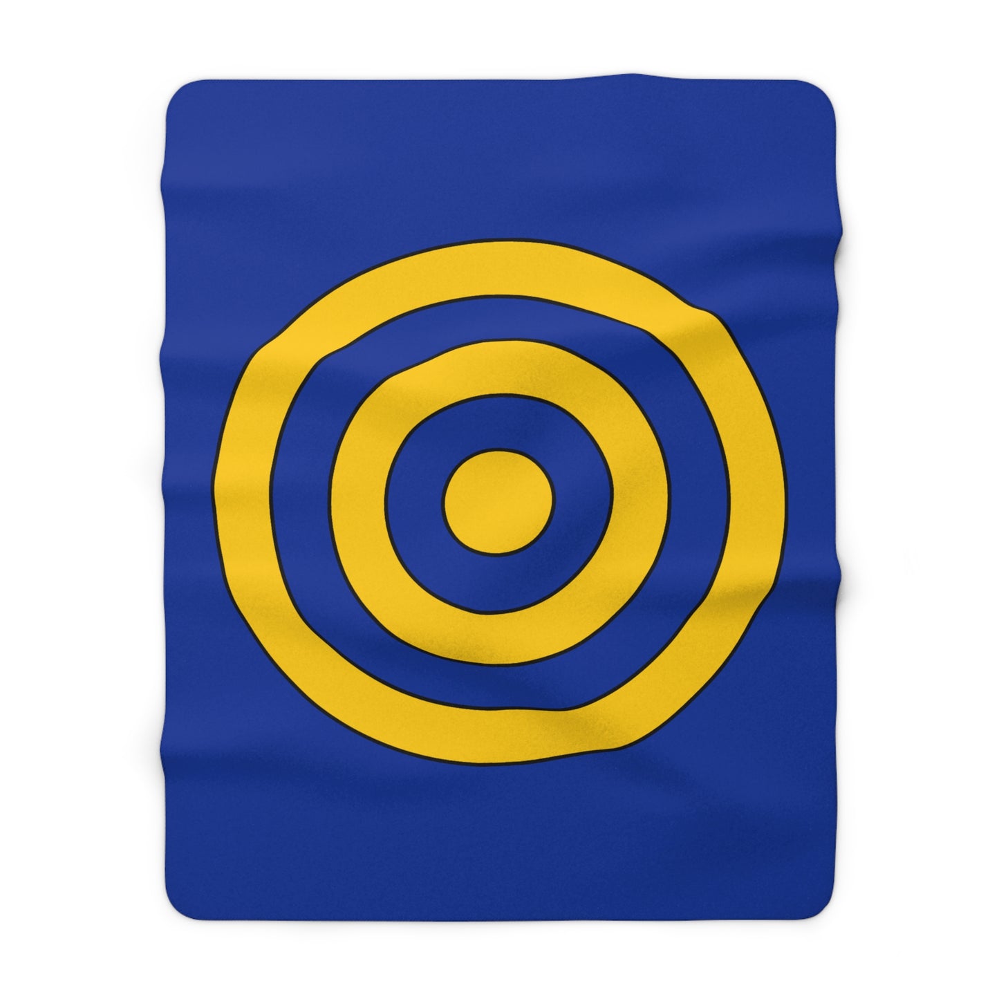 European Union Retro Target Blanket Throw