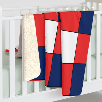 Svalbard And Jan Mayen Retro Check Blanket Throw