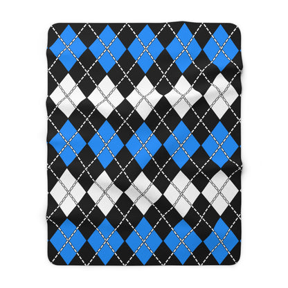 Estonia Retro Argyle Blanket Throw