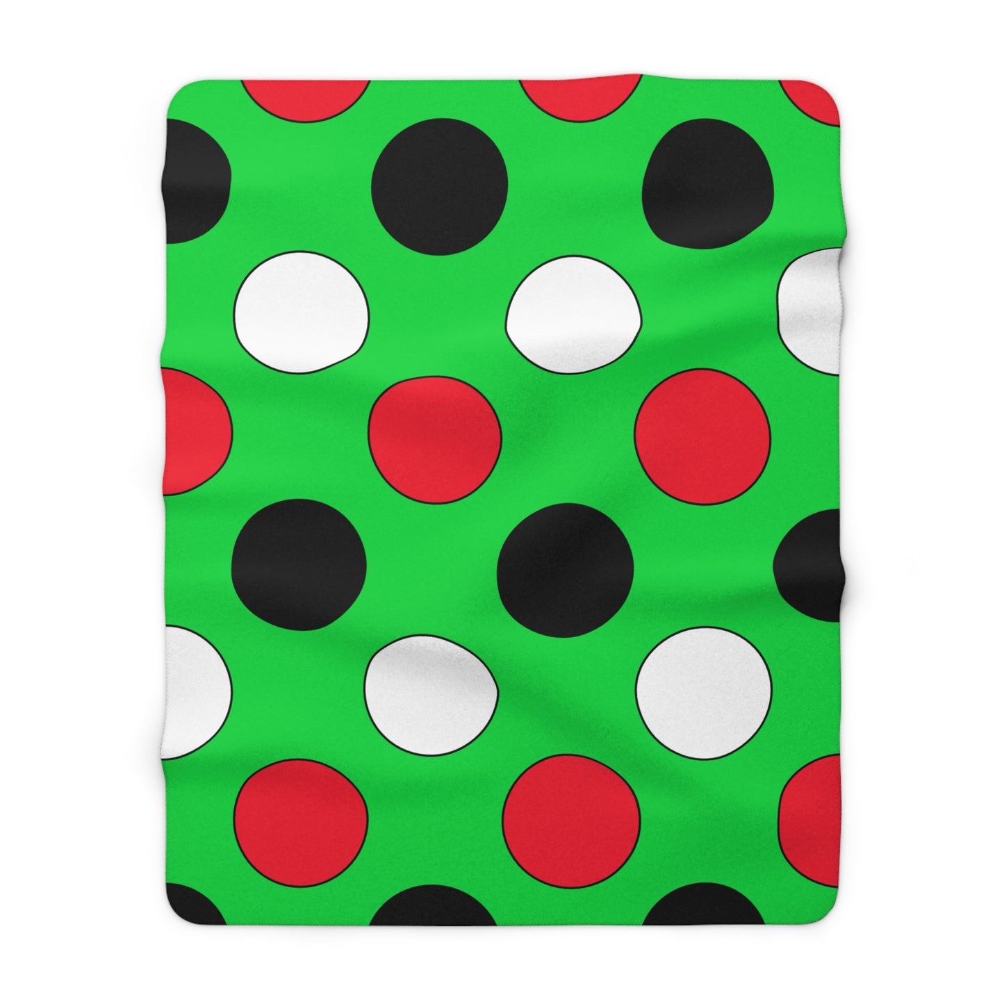 Kuwait Retro Polka Dots Blanket Throw