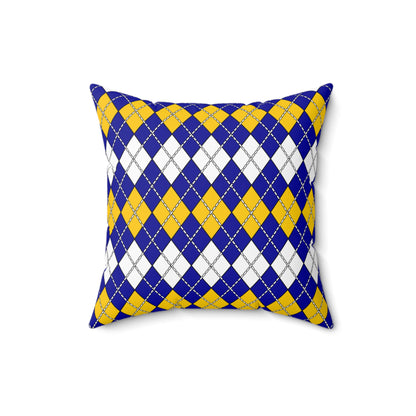 Bosnia And Herzegovina Retro Argyle Cushion Pillow