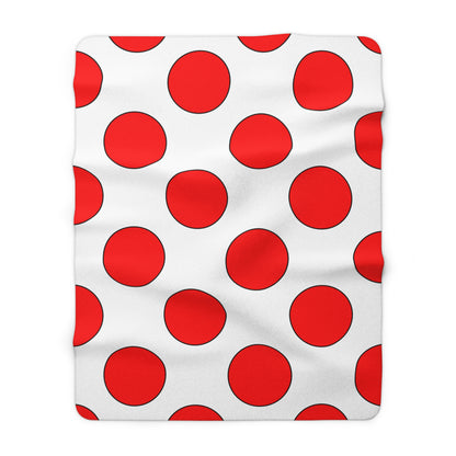Georgia Retro Polka Dots Blanket Throw
