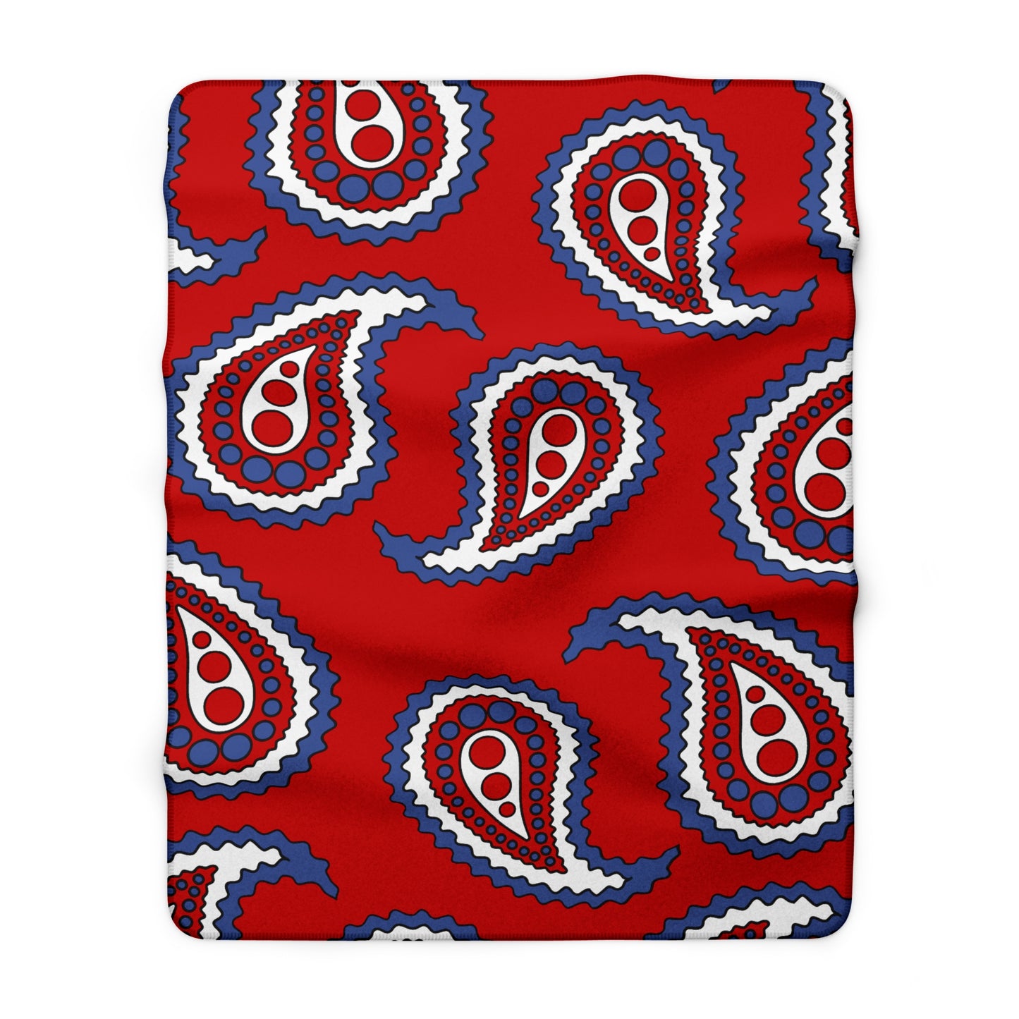 Democratic Peoples Republic Of Korea Retro Paisley Blanket Throw