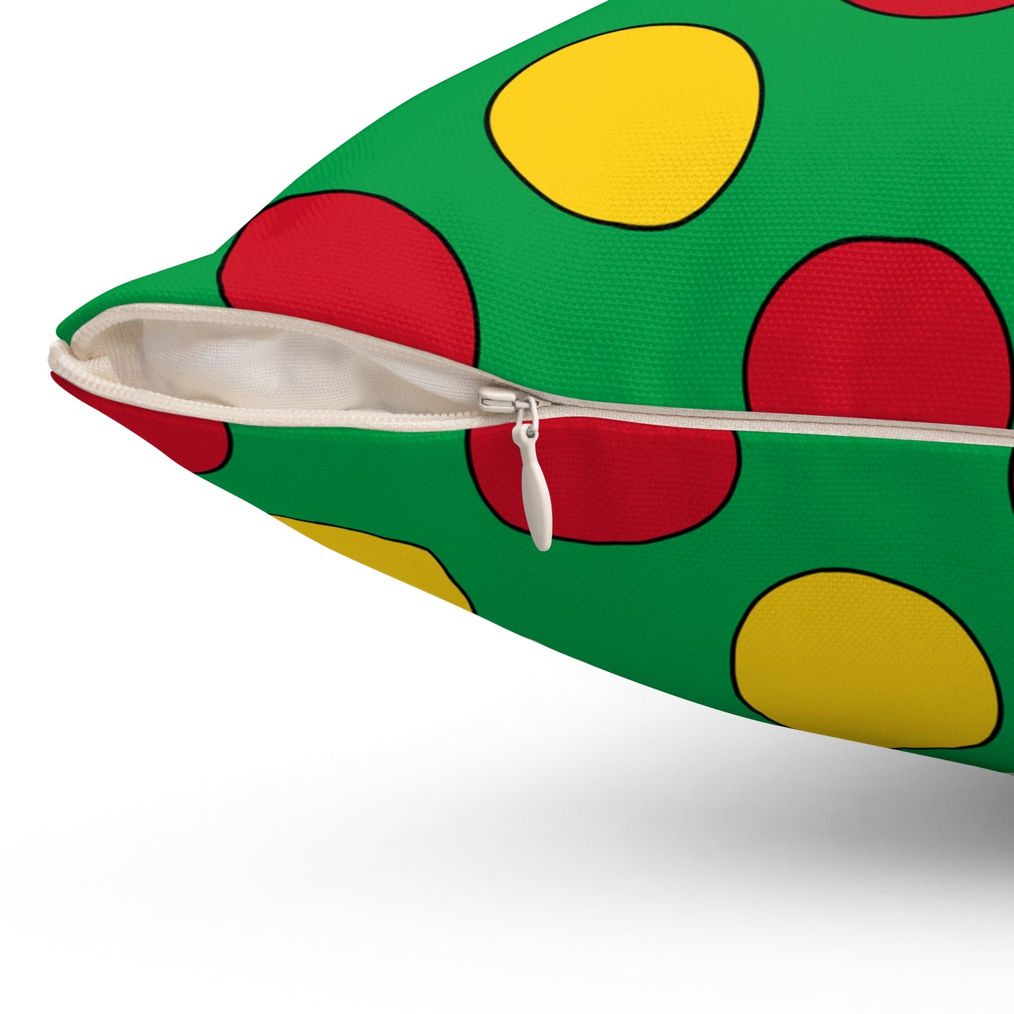 Guinea Bissau Retro Polka Dots Cushion Pillow