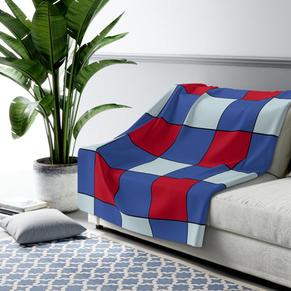 Guam Retro Check Blanket Throw