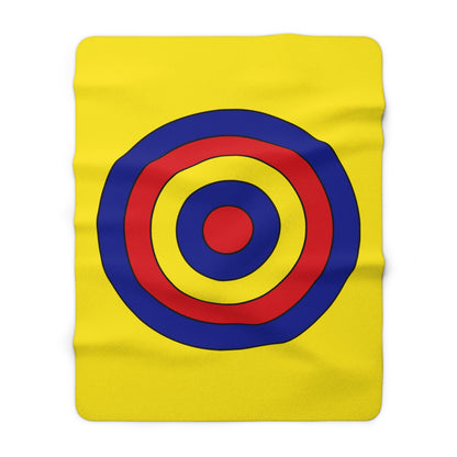 Colombia Retro Target Blanket Throw