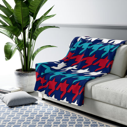 Montserrat Retro Houndstooth Blanket Throw