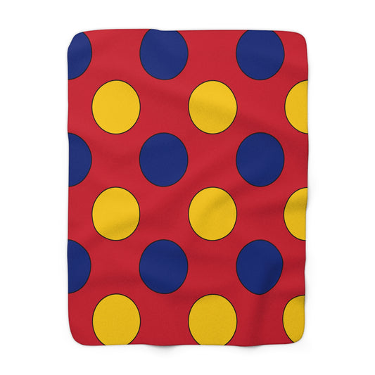 Venezuela Retro Polka Dots Blanket Throw