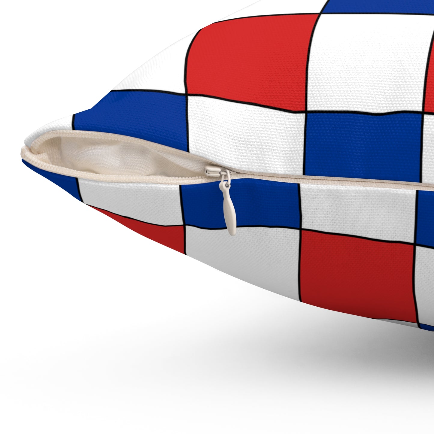 Faroe Islands Retro Check Cushion Pillow