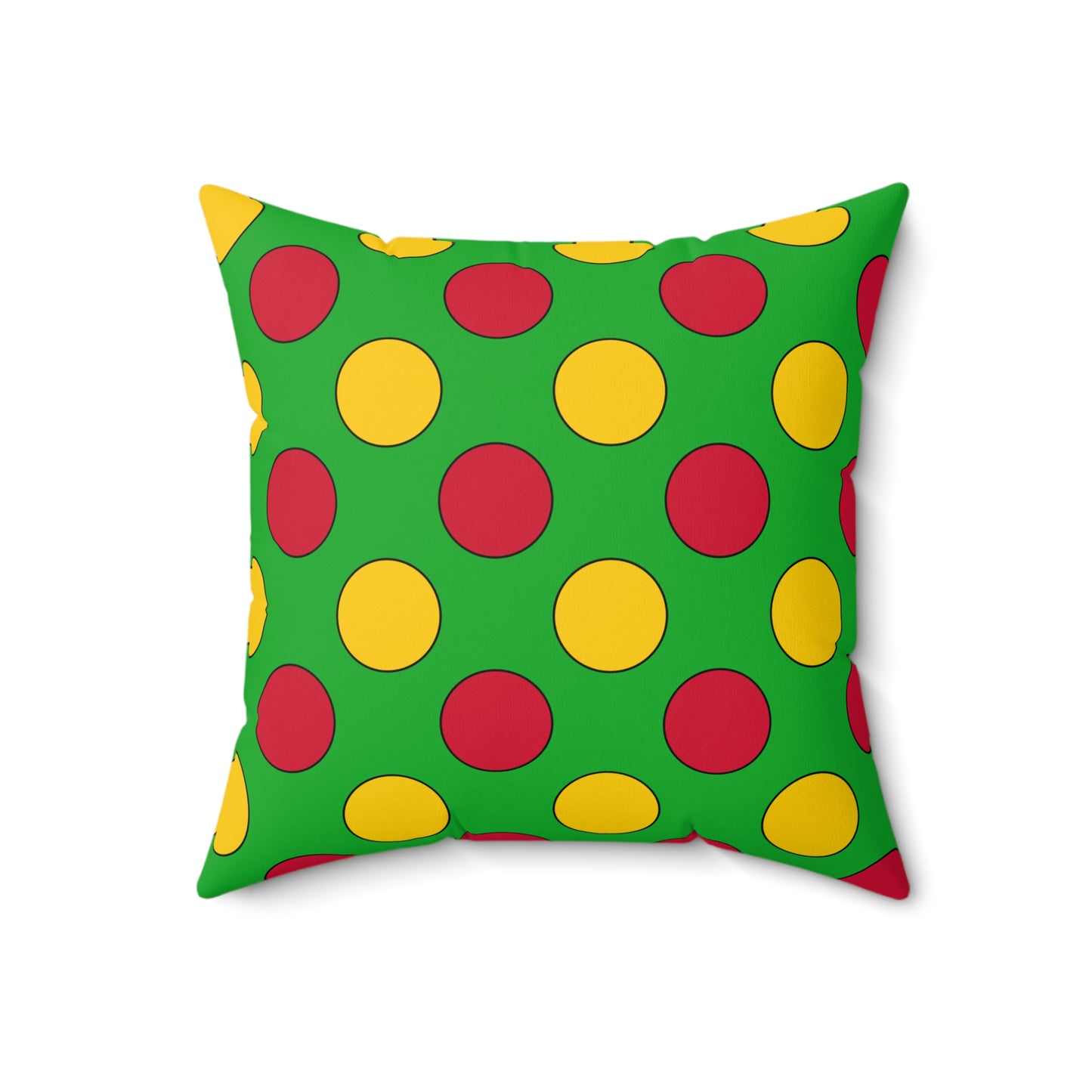 Sao Tome And Principe Retro Polka Dots Cushion Pillow