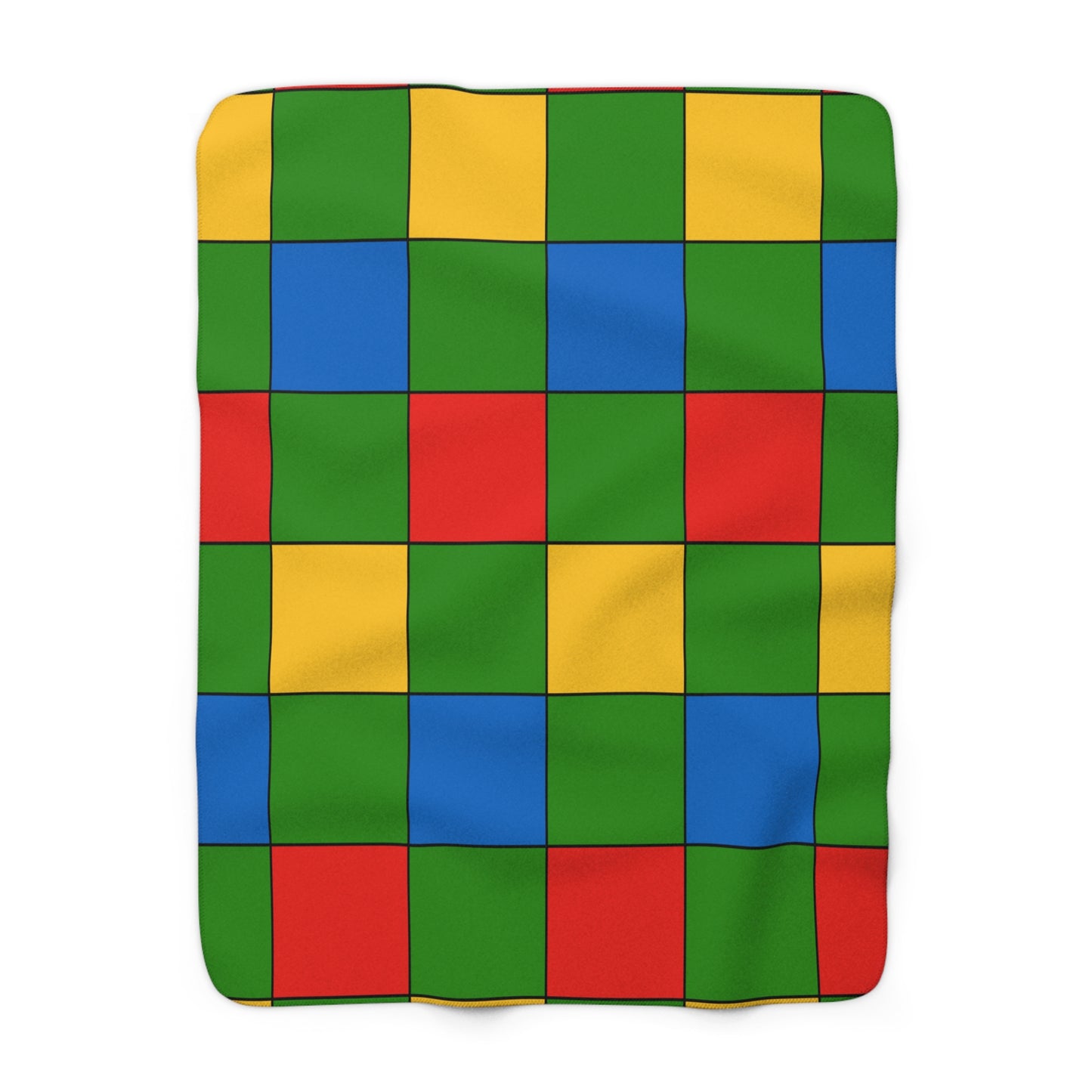Ethiopia Retro Check Blanket Throw
