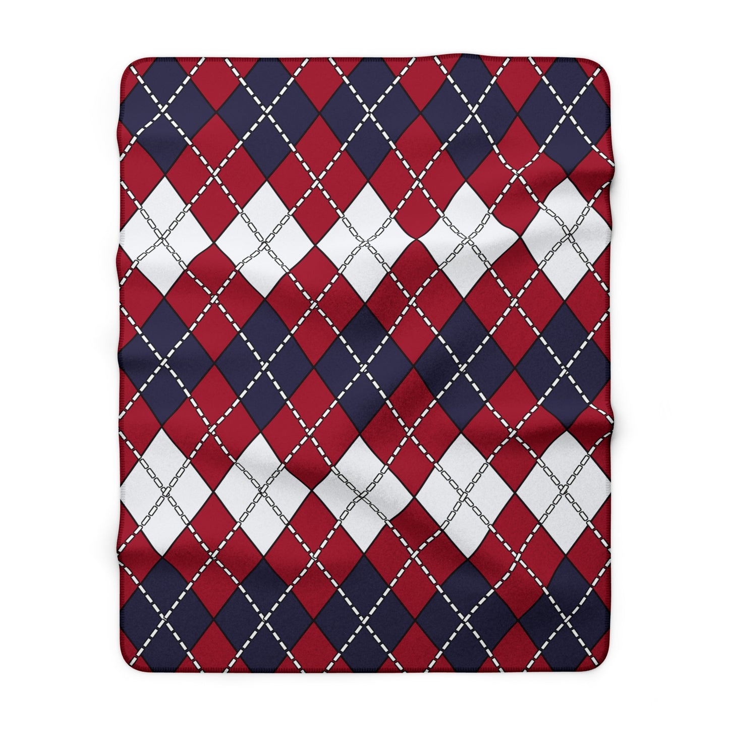 Thailand Retro Argyle Blanket Throw