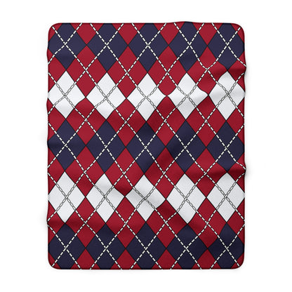 Thailand Retro Argyle Blanket Throw