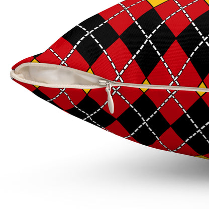 Timor Leste Retro Argyle Cushion Pillow