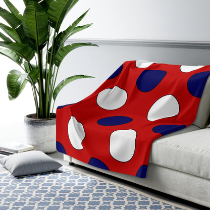 Liberia Retro Polka Dots Blanket Throw