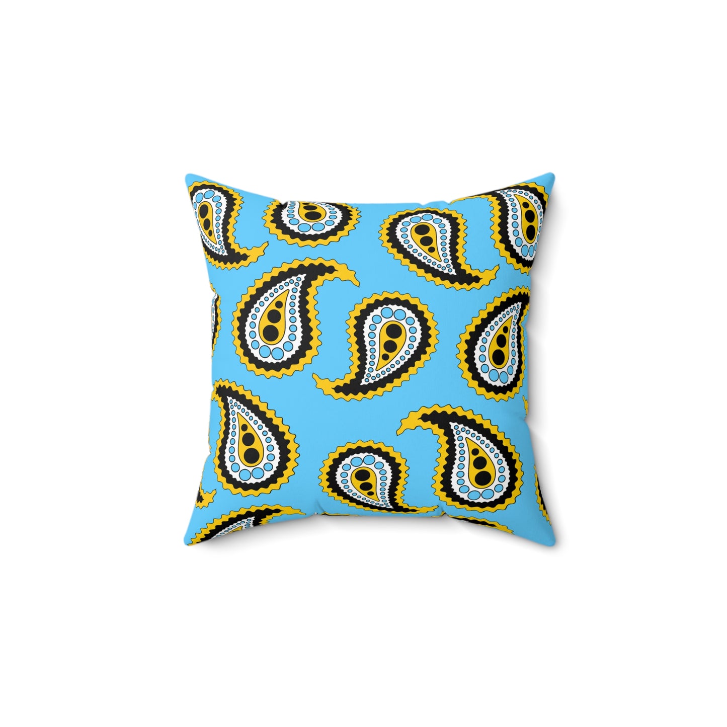 Saint Lucia Retro Paisley Cushion Pillow