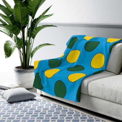 Rwanda Retro Polka Dots Blanket Throw
