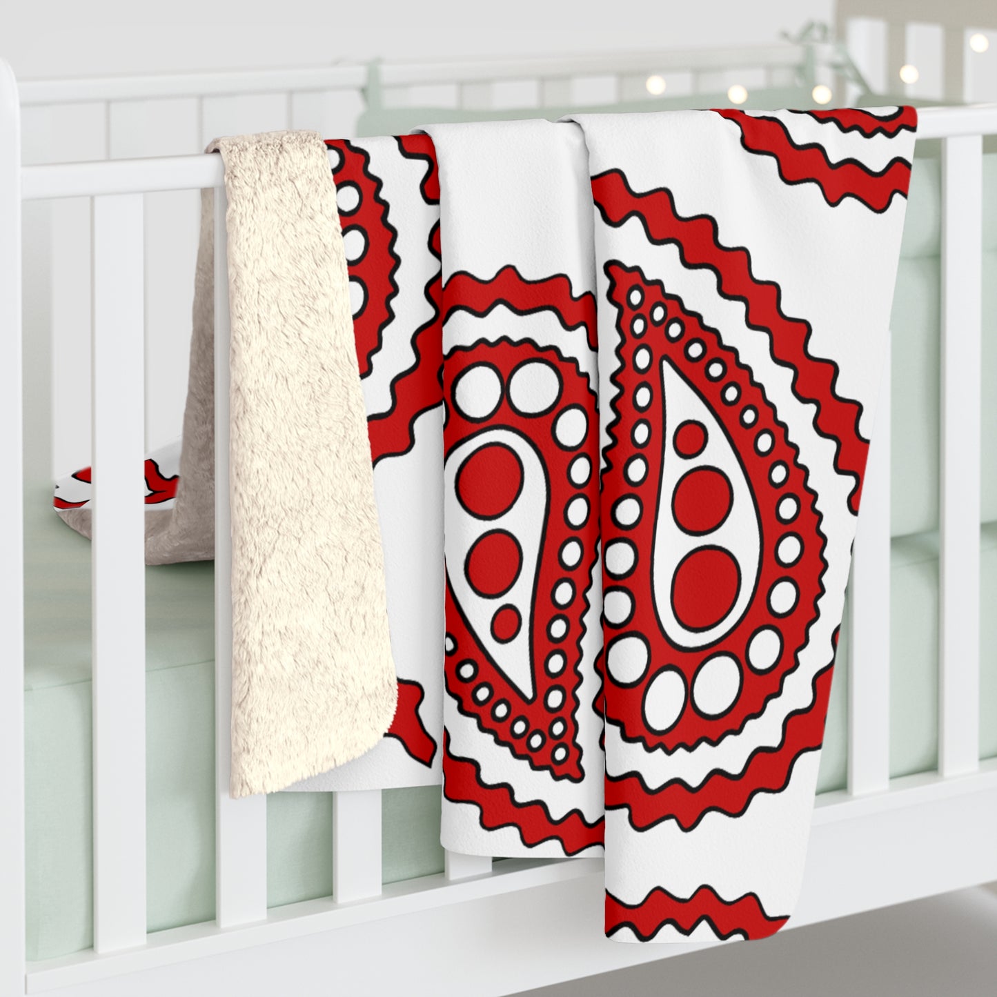Northern Ireland Retro Paisley Blanket Throw