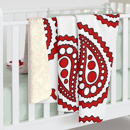 Northern Ireland Retro Paisley Blanket Throw